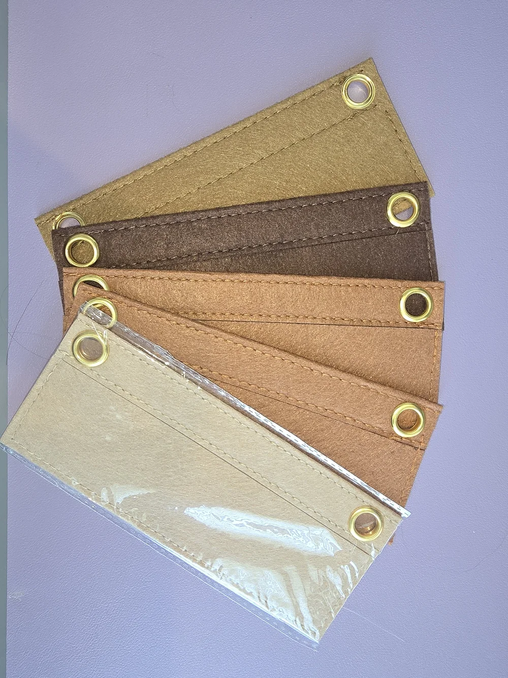 5 Clutch Converter Inserts in Neutral Tones, Brand New, Chains Not Included